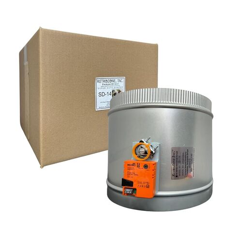 مخمد دائري RetroZone™ Super Duty مقاس 14 بوصة - فتح/إغلاق كهربائي | ضمان لمدة 5 سنوات | الشحن في نفس اليوم عادةً in Kuwait