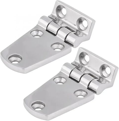 70x35mm Marine Hardware 316 Stainless Steel Flush Door Folding Bending Hinge 2Pcs ﻿ in Kuwait