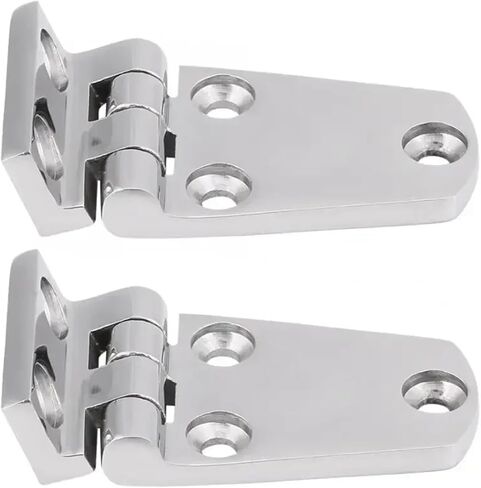 70x35mm Marine Hardware 316 Stainless Steel Flush Door Folding Bending Hinge 2Pcs ﻿ in Kuwait