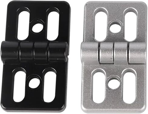 مفصلة بأربعة فتحات 45 شكل ألومنيوم خاص من سبائك الزنك 1 قطعة (أسود) in Kuwait