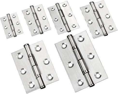 2/2.5/3/4 Inch Mini Flat Hinge Stainless Steel Cabinet Doors Windows Wooden Box Equipped with Screws 1Pcs(2 inch) in Kuwait