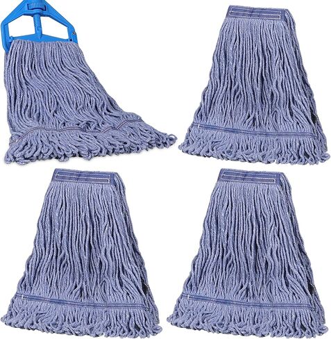 JERIA 8 Pack Heavy Duty Mop Head Replacements,String Mop Head for Commercial,Used for Home,Office and Kitchen,Washable,Reusable Mop in Kuwait