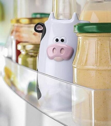 Joie Moo Moo Fresh Fridge Deodorizer, Reusable Baking Soda Holder, Compact Odor Absorber and Smell Eliminator for Refrigerator or Freezer, Cute Kitchen Gadget, BPA-Free, Cow in Saudi Arabia