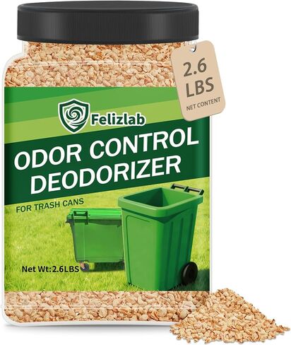 Outdoor Trash Can Deodorizer 2.6 lbs, Long-Lasting Odor Eliminator & Moisture Absorber, Strong Garbage Can Deodorizer for Bins, Dumpsters & Recycling Containers in Kuwait