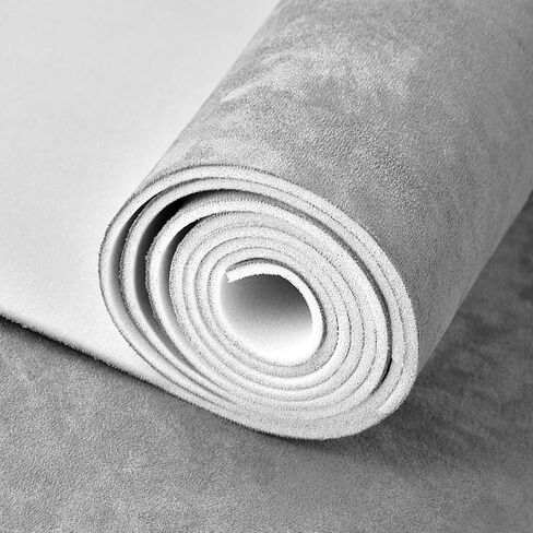 مواد نسيج من جلد الغزال التلقائي مع دعم الرغوة ، 54 "L × 60" W من النسيج المفروشات البديلة للسيارات للسيارات ، قارب RV ، إصلاح المنزل DIY in Kuwait