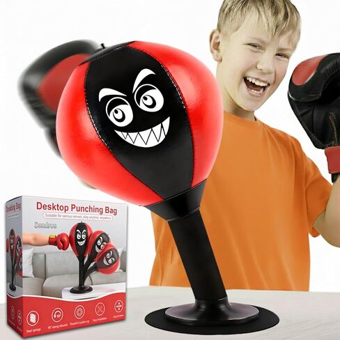 Desktop Punching Bag, Fun Punching Bag with Suction Cup, Ideal for Home or Office Tabletop Boxing, Stress-Relief Boxing Ball for Teens in Saudi Arabia