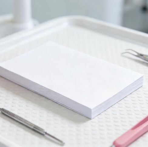 500 Sheets Disposable Dental Mixing Pads Paper- 3"x4", YOUYA DENTAL 2 Sides Disposable Thickening Waterproof Lab Mixing Boards Paper Poly Coated for Mixing Composites Rubber Based Silicate Materials in Saudi Arabia