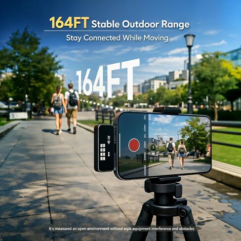 Mini Wireless Lavalier Microphone Noise Cancelling for iPhone,Android Lapel Mic with Charging Case Clip on Microphone Wireless Microphone for Vlogging, YouTube, TikTok Content Creator, Video Recording in Saudi Arabia