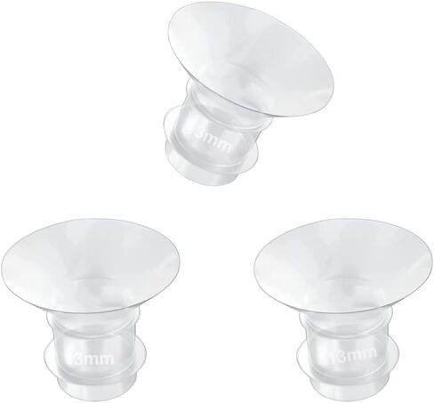 Flange Insert 3PC 17mm for Momcozy S12 pro/S9 pro/S9/S10/S12/Medela/Tsrete/Spectra/Bellababy etc 24mm Wearable Breast Pump, Reduce 24mm Tunnel Down to Other Correct Size in Kuwait