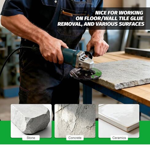 WORKEASE Grinding Dust Shroud for Angle Grinder 4.5-5 inch, 2 PCS 5 inch Diamond Cup Wheels & 360° Detachable Connector, Universal Surface Grinder Dust Shroud for Concrete, Cement, Marble, Granite in Kuwait