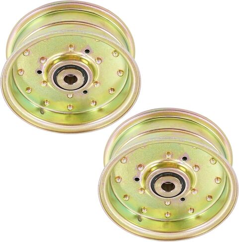 Caltric 54in 61in 73in Deck Idler Pulley Compatible with Bush Hog M2254 2254K M2354 M2554 Mid Mount Mower HDZ Series Zero Turn Mower 50027489 x2 in Kuwait