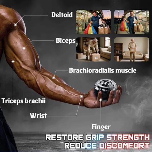 Torqueball Boost Grip Strength Dynamic Resistance Improve Stability Track Progress Compact & Portable in Saudi Arabia