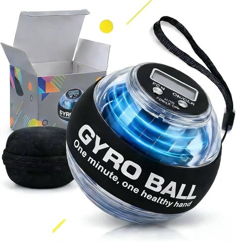 Torque ball,2026 Upgraded Wrist Ball Exerciser,Auto-Start Gyroscopic Forearm Exerciser,Hand Strengthening,Resistance,LED colored lights,Portable with Counter (Counting) in Saudi Arabia