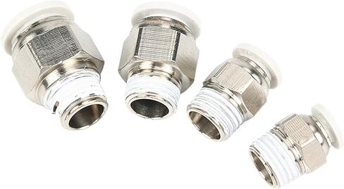 1 قطعة تركيبات هوائية بيضاء دفع سريع في موصل M5 1/8 ''1/4'' 3/8 ''ذكر الموضوع-4 6 8 10 12 مللي متر أنبوب الهواء اتصال مستقيم PC (8 مللي متر OD خرطوم ، M5) in Kuwait