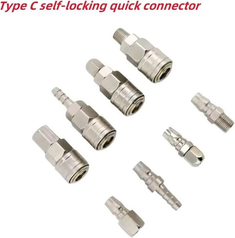 1pcs C-type Pneumatic Quick Connector Self-Locking Tube Air Compressor Pump Accessories Tool Air Compressor SP PP SM PM(PF,20) in Saudi Arabia