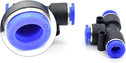 1pcs PE Pneumatic Fitting Pipe Connector Tube Air Quick Fittings Water Push In Hose Couping 3Way Quick Connector 4/6/8/10/12/14/16mm(PE-16,5 Pieces) in Saudi Arabia