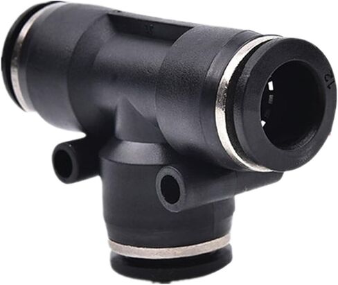 1pcs 3 Way T shaped Tee Pneumatic Fittings PE 4mm to 16mm OD Hose Tube Push In Air Gas Fitting Quick Connector Adapters(12mm-12mm-12mm) in Saudi Arabia