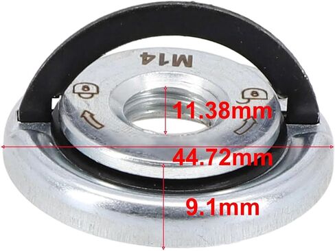 M14 Self Locking Pressing Plate M14 Thread 45mm Sturdy Flange Locking Nut Iron Angle Grind for Grinding Wheels Attachment in Kuwait
