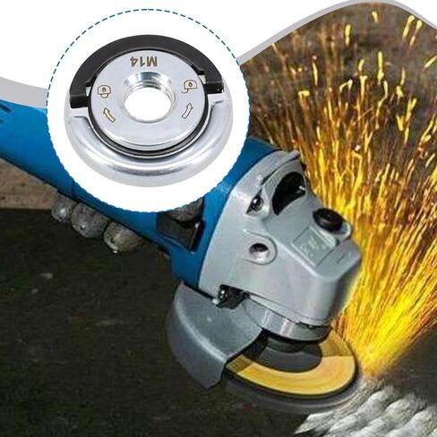 M14 Self Locking Pressing Plate M14 Thread 45mm Sturdy Flange Locking Nut Iron Angle Grind for Grinding Wheels Attachment in Kuwait