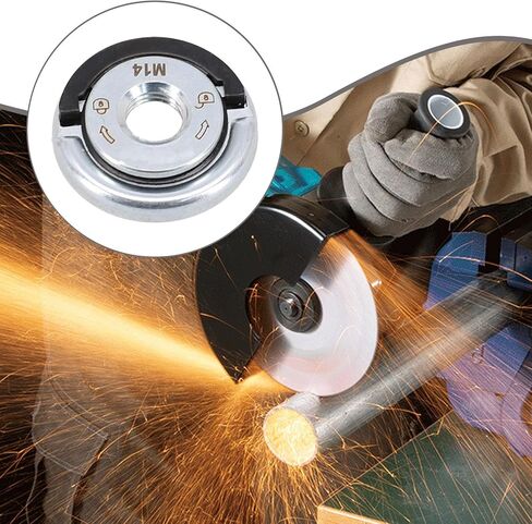 M14 Self Locking Pressing Plate M14 Thread 45mm Sturdy Flange Locking Nut Iron Angle Grind for Grinding Wheels Attachment in Kuwait