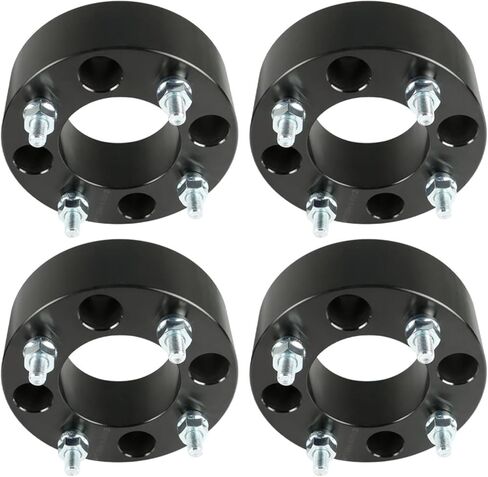 Wheel Flange 2Inch 4x110mm Hub Bore 74mm Thread Size M10x1.25 Replacement for Honda Replacement for Suzuki 4PCS Black in Saudi Arabia