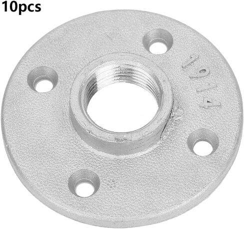 10Pcs DN20 4 Holes Flange Base Hardware Tool British Screw Thread High Pressure Elasticity for Various Occasions in Saudi Arabia