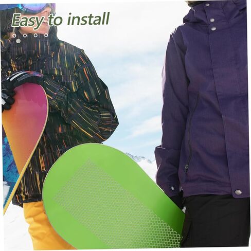 BESPORTBLE Ski Board Protective Mesh Reusable -Sticking Snowboard Skin Cuttable for Ice Prevention Essential for Skiing and Snowboarding in Saudi Arabia