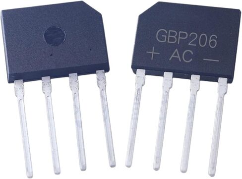50/100/200/500/600Pcs GBP206 Bridge Rectifier GBP206G Flat Bridge 2A/600V DIP-4 Bridge Stack(500Pcs) in Saudi Arabia