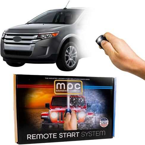 MPC Factory Remote Activated Remote Start Kit Compatible with 2011-2014 Ford Edge - Plug & Play - Firmware Preloaded in Kuwait