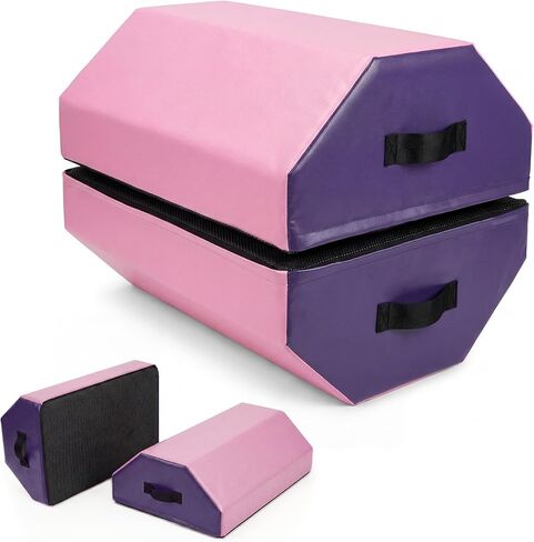 سجادة جمباز مثمنة قابلة للفصل، سجادة تمارين رياضية منزلية، سجادة تمارين رياضية على شكل مهارة، مع إسفنج عالي الكثافة وغطاء مقاوم للماء، لتشجيع صالة الألعاب الرياضية، والفنون القتالية، 43.18 سم × 43.18 سم × 63.58 سم in Kuwait