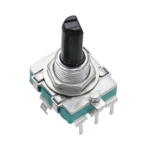 EC16 Rotary Encoder 360 Degree Digital Pulse Potentiometer, 24-Bit Power Amplifier Volume Control, Copper Material, 5 Pack with Handle 15/20MM (Half axis 20mm) in Saudi Arabia