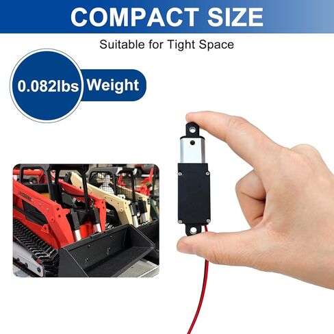 12V Mini Linear Actuator - 0.4 Inch Stroke, 42lbs/188N, 0.2"/s Speed, IP54 Electric Micro Linear Actuator with Mounting Brackets, Lightweight 0.082lbs, for Cabinets, Robotics, Home Automation in Kuwait