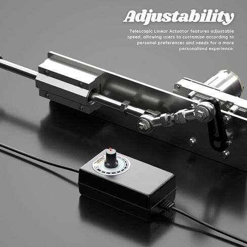 DIY Reciprocating Linear Actuator, Adjustable Telescopic Motor with Speed Controller, 24V Reciprocating Motor, 120RPM Adjustable Stroke and Speed, 5-25kg Thrust, 2cm-8cm Stroke in Kuwait
