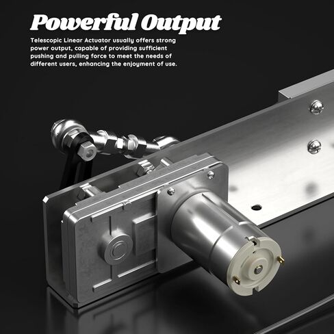 DIY Reciprocating Linear Actuator, Adjustable Telescopic Motor with Speed Controller, 24V Reciprocating Motor, 120RPM Adjustable Stroke and Speed, 5-25kg Thrust, 2cm-8cm Stroke in Kuwait