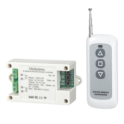 DC7-32V WiFi Smart Linear Actuator Motor Controller, Forward and Reverse Relay, Smart Life APP / RF433Mhz 328FT Remote Control, Compatible with Alexa, Google Home, Siri in Kuwait