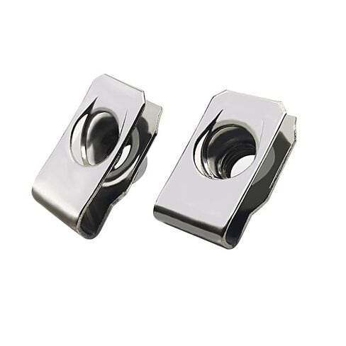 30PCS 1/4''-20 Stainless Steel Clip-On U Nuts – Durable Spring Nuts for Automotive Panels, Sheet Metal, and Industrial Fastening – Rust-Resistant, Heavy-Duty Hardware in Saudi Arabia