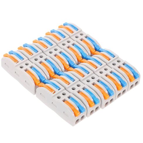 Connector Block Electrical 2-in 2-Out Quick Connect Wire Splitter Tool Reusable Wire Connectors for Home and Automotive Wiring 1.53X0.55X0.51In in Saudi Arabia