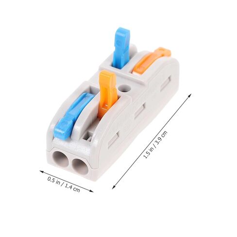 Connector Block Electrical 2-in 2-Out Quick Connect Wire Splitter Tool Reusable Wire Connectors for Home and Automotive Wiring 1.53X0.55X0.51In in Saudi Arabia