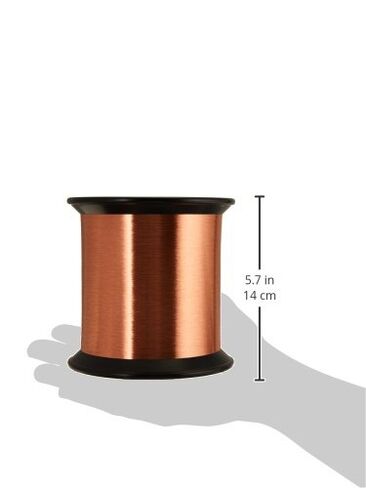Magnet Wire, Enameled Copper Wire, 42 AWG, 5.0 Lbs, 0.0026" Diameter, Natural in Saudi Arabia