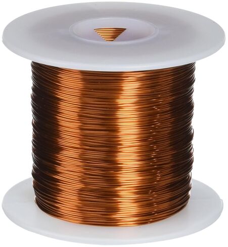 Magnet Wire, Enameled Copper Wire, 24 AWG, 1.0 Lbs, 790' Length, 0.0220" Diameter, 200°C, Natural in Saudi Arabia