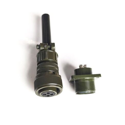 MIL-DTL-5015 Circular Connector, MS3106A14S-2S MS3102A14S-2P 4 Pin Female to Male Industrial Connectors Solder Termination, 14S-2 Insert Arrangement, 14S Shell Size, 4 Contacts in Saudi Arabia
