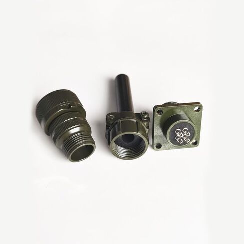 MIL-DTL-5015 Circular Connector, MS3106A14S-2S MS3102A14S-2P 4 Pin Female to Male Industrial Connectors Solder Termination, 14S-2 Insert Arrangement, 14S Shell Size, 4 Contacts in Saudi Arabia