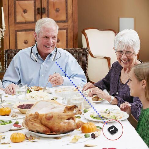 مكبر صوت نيوسونيك قابل لإعادة الشحن للمساعدة في مشاهدة التلفزيون والمحادثة، سماعات رأس لاسلكية لكبار السن والكبار، إلغاء ضوضاء الميكروفون عن بعد - NW10 Pro in Kuwait