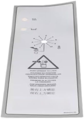 Fits Cleveland KE95555-1D Label/Overlay, Front Panel, KET for KET-12-T, KET-12-TGB, KET-20-T in Saudi Arabia