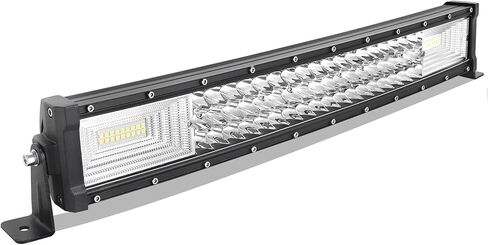 AUXTINGS 32 بوصة 405 واط منحني ثلاثي الصف 7D Led قضيب مصابيح عملي بقعة الفيضانات كومبو شعاع تيار مستمر 12 فولت-24 فولت 6000 كيلو مركبات الطرق الوعرة 4x4 Atvs Utvs in Kuwait