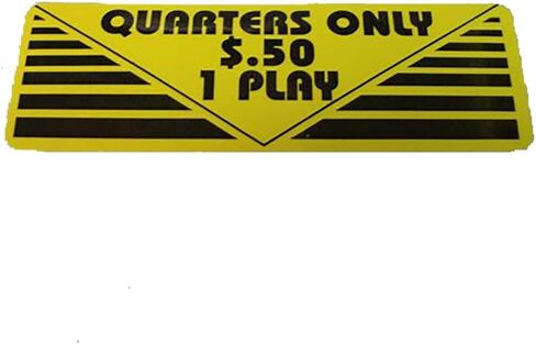 ملصق لعب Game Room Guys Arcade Pinball 2 Quarters 1 - مجموعة من قطعتين in Saudi Arabia