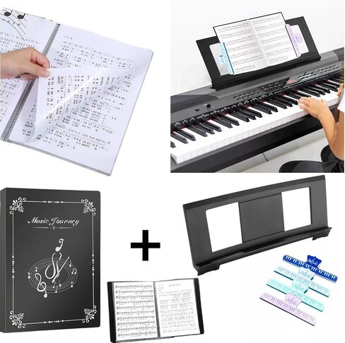 Music Stand for Sheet Music. Compatible with Yamaha PSR/YPT/KB/P/DGX Series Keyboard Music Score Stand, Keyboard Sheet Music Stand with 4 Music Book Clip.1 Sheet Music Folder in Kuwait