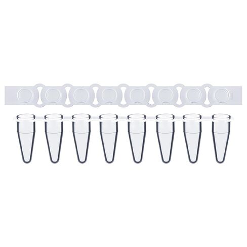 stonylab 8-Strip PCR Tubes, Thin-Wall with Flat Caps, 200-Pack, Crystal Clear for Laboratory Optimal qPCR and PCR Thermal Cycling, 0.2 ml in Saudi Arabia