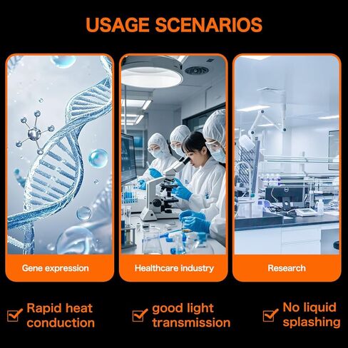 أنابيب PCR - جدار رقيق 0.2 مل من PCR، شريط مكون من 8 أنابيب مع أغطية مسطحة، عبوة مكونة من 200 قطعة (تشمل الأغطية المسطحة) in Kuwait