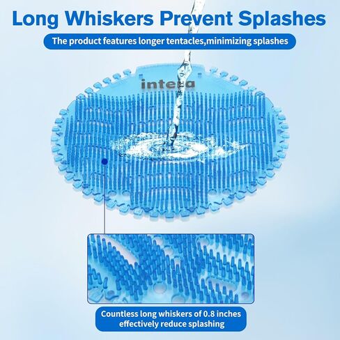 48 PACK Urinal Screen Deodorizer, 3D Wave Anti-Splash Odor Protection Urinal Cakes for Men Toilets, Long-Lasting Fresh Scents in Kuwait